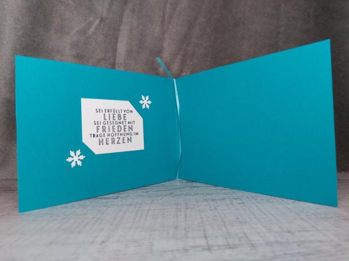 Grußkarte Weihnachten Schneemann handgemacht